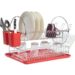 Rangement De Cuisine<Gifi Egouttoir à vaisselle rouge