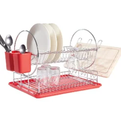 Rangement De Cuisine<Gifi Egouttoir à vaisselle rouge