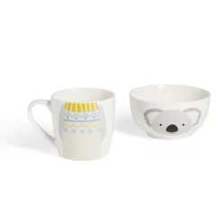 Vaisselle Et Accessoires De Table<Gifi Ensemble bol et mug en porcelaine motif enfant motif koala H15cm