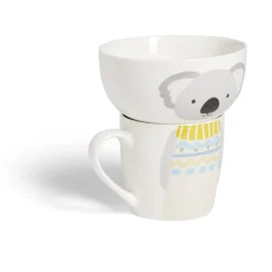 Vaisselle Et Accessoires De Table<Gifi Ensemble bol et mug en porcelaine motif enfant motif koala H15cm