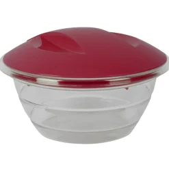 Préparation Culinaire<Gifi Essoreuse à salade 4 en 1 transparente et rouge