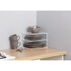 Rangement De Cuisine<Gifi Etagère d angle 3 niveaux porte assiettes Metaltex