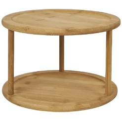 Rangement De Cuisine<Gifi Etagère de cuisine ronde rotative 2 niveaux