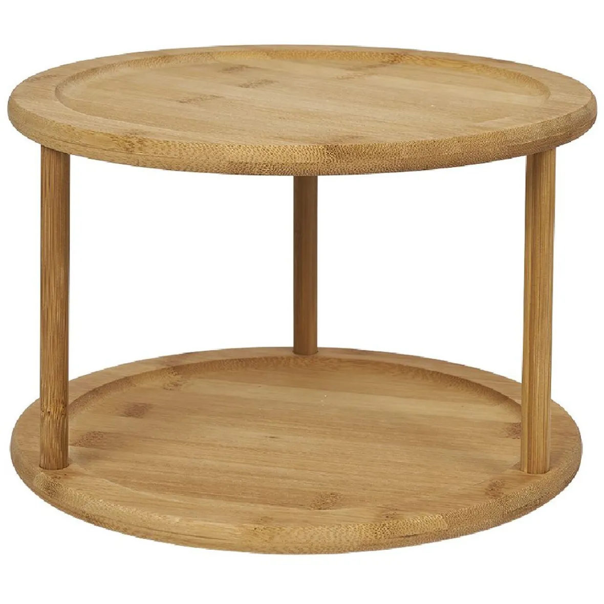 Rangement De Cuisine<Gifi Etagère de cuisine ronde rotative 2 niveaux