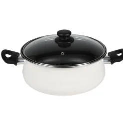 Cuisson<Gifi Faitout acier émaillé beige Ø 26 cm