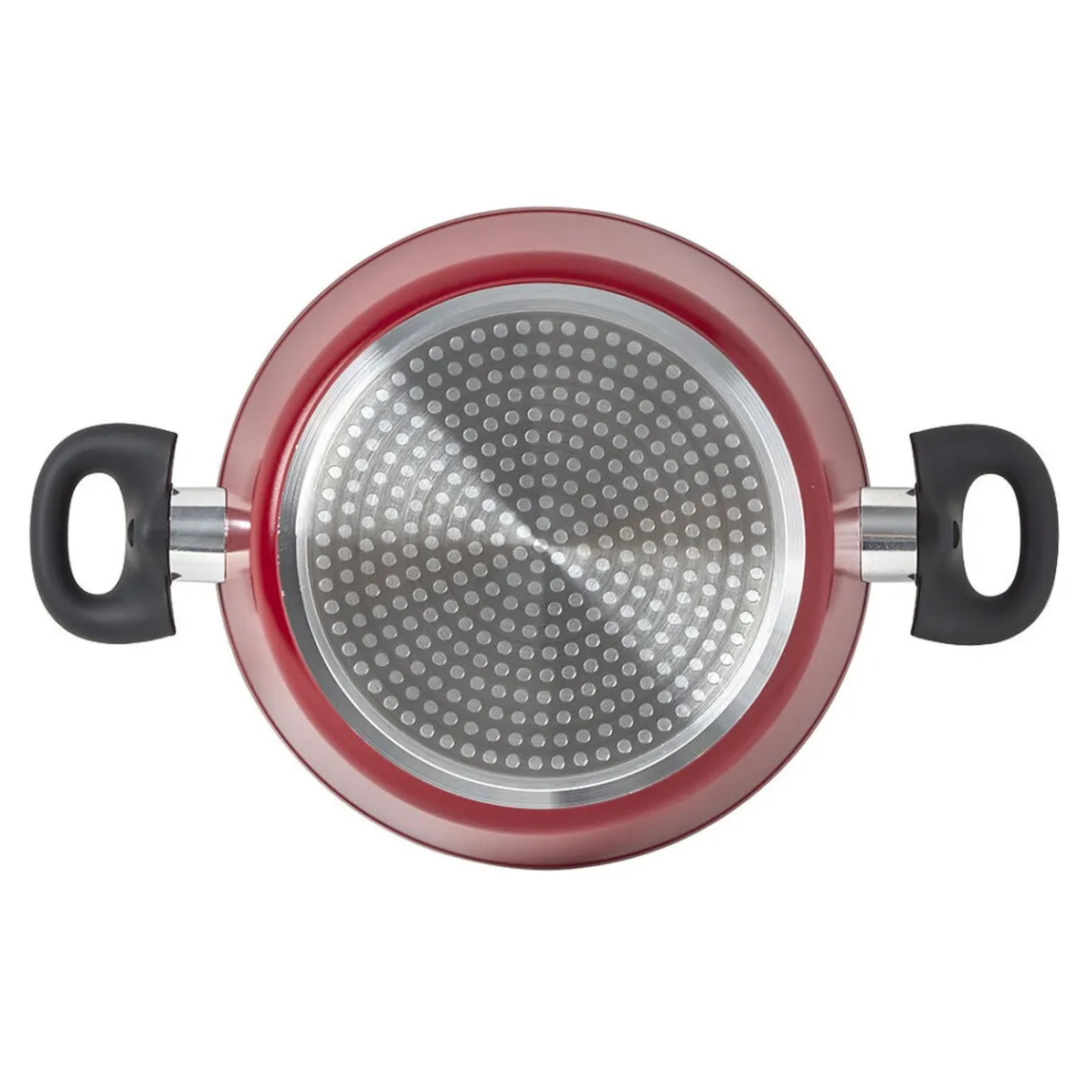 Cuisson<Gifi Faitout aluminium rouge ø 24 cm