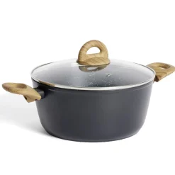 Cuisson<Gifi Faitout tous feux dont induction aluminium gris Ø24cm