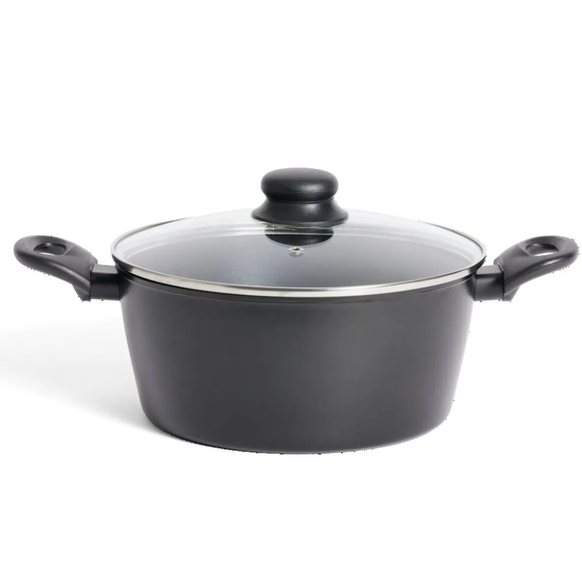 Cuisson<Gifi Faitout tous feux dont induction aluminium noir Ø24cm