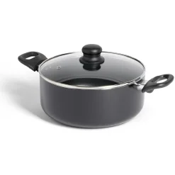Cuisson<Gifi Faitout tous feux sauf induction aluminium noir Ø24cm