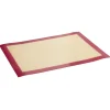 Cuisson<Gifi Feuille de cuisson réutilisable en fibre de verre silicone rose