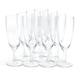 Gifi Flûte à champagne en verre 15cl x10| Vaisselle Et Accessoires De Table