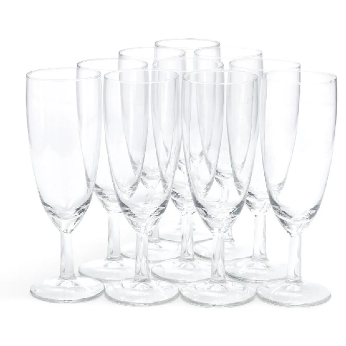 Gifi Flûte à champagne en verre 15cl x10| Vaisselle Et Accessoires De Table