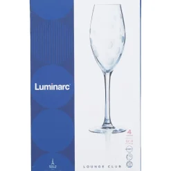 Gifi Flûte motif bulles 24 cl x4| Vaisselle Et Accessoires De Table