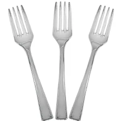 Gifi Fourchette à cocktail gris acier x12| Vaisselle Et Accessoires De Table