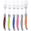Gifi Fourchette inox manche multicolore x6| Vaisselle Et Accessoires De Table