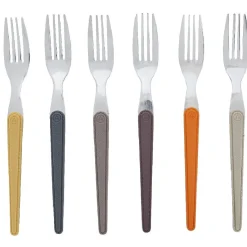 Gifi Fourchette multicolore x6 laguiole| Vaisselle Et Accessoires De Table