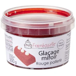 Préparation Culinaire<Gifi Glaçage miroir rouge pailleté 300g