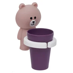 Gifi Gobelet avec support forme ours| Vaisselle Et Accessoires De Table