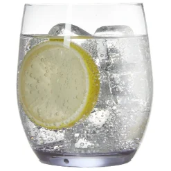 Gifi Gobelet en cristallin transparent fond bleu30 cl x4| Vaisselle Et Accessoires De Table