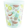 Gifi Gobelet en plastique décor fruits exotiques| Vaisselle Et Accessoires De Table
