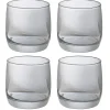Gifi Gobelet en verre argenté x4| Vaisselle Et Accessoires De Table