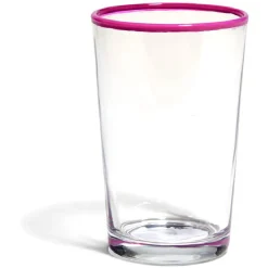 Gifi Gobelet en verre bord coloré 30 cl x 3| Vaisselle Et Accessoires De Table