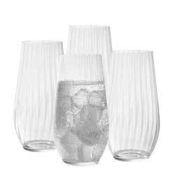 Gifi Gobelet en verre 38cl x4| Vaisselle Et Accessoires De Table