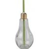 Gifi Gobelet en verre forme ampoule avec paille| Vaisselle Et Accessoires De Table