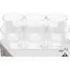 Gifi Gobelet en verre motif cercle 25 cl x6| Vaisselle Et Accessoires De Table
