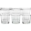 Gifi Gobelet en verre transparent empilable x 6| Vaisselle Et Accessoires De Table