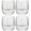 Gifi Gobelet en verre transparent irisé x4| Vaisselle Et Accessoires De Table