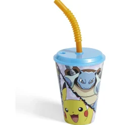 Vaisselle Et Accessoires De Table<Gifi Gobelet enfant avec paille Pokémon Ø9xH16,3cm