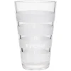 Gifi Gobelet haut verre transparent rayure horizontale blanche 30cl x3| Vaisselle Et Accessoires De Table