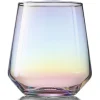 Gifi Gobelet iridescent en verre 49 cl x4| Vaisselle Et Accessoires De Table