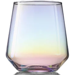Gifi Gobelet iridescent en verre 49 cl x4| Vaisselle Et Accessoires De Table
