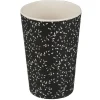 Vaisselle Et Accessoires De Table<Gifi Gobelet mélaminé noir décor feuille blanche