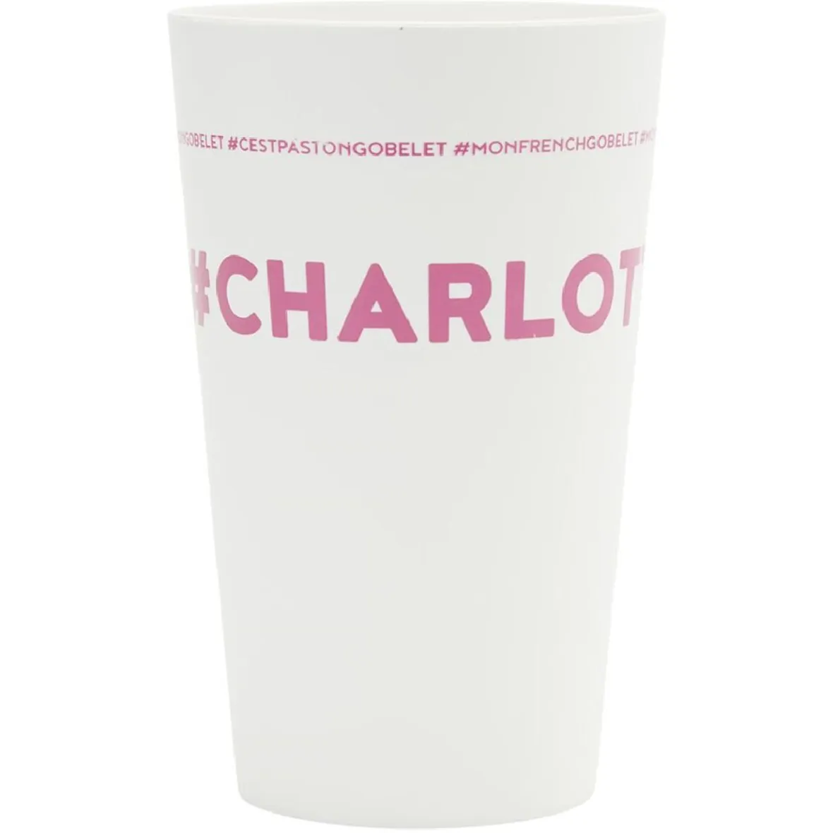 Gifi Gobelet plastique inscription #CHARLOTTE 33cl| Vaisselle Et Accessoires De Table