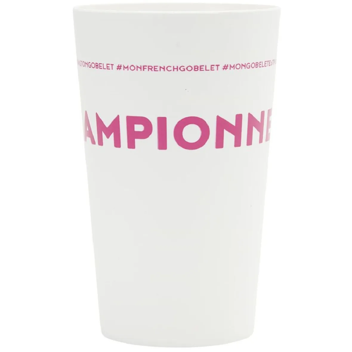 Gifi Gobelet plastique inscription #CHAMPIONNE 33cl| Vaisselle Et Accessoires De Table