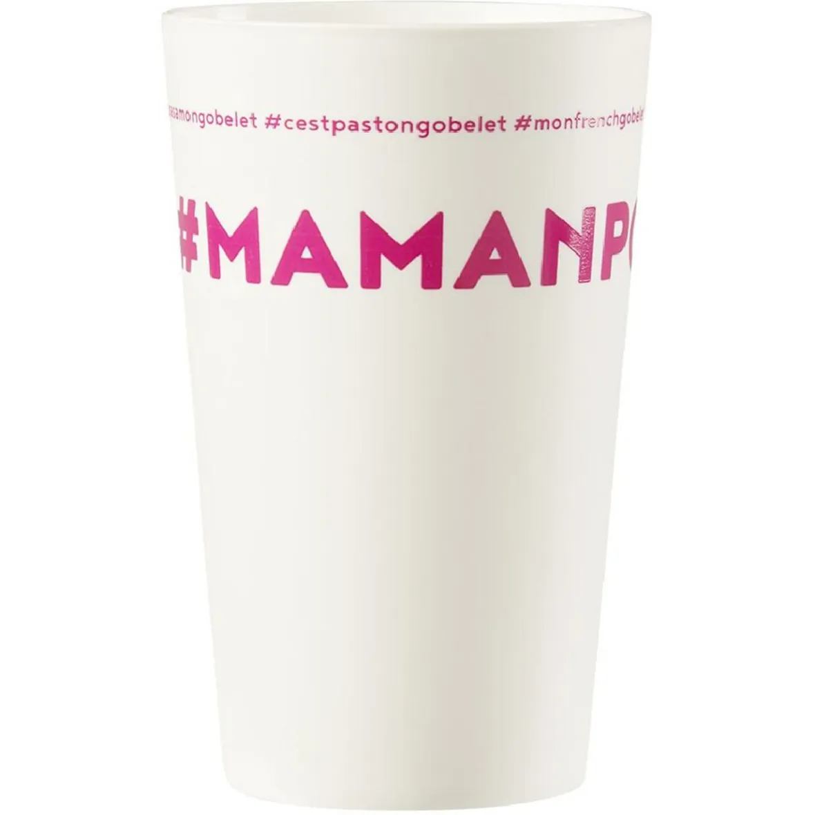 Gifi Gobelet plastique inscription #MAMANPOULE 33cl| Vaisselle Et Accessoires De Table