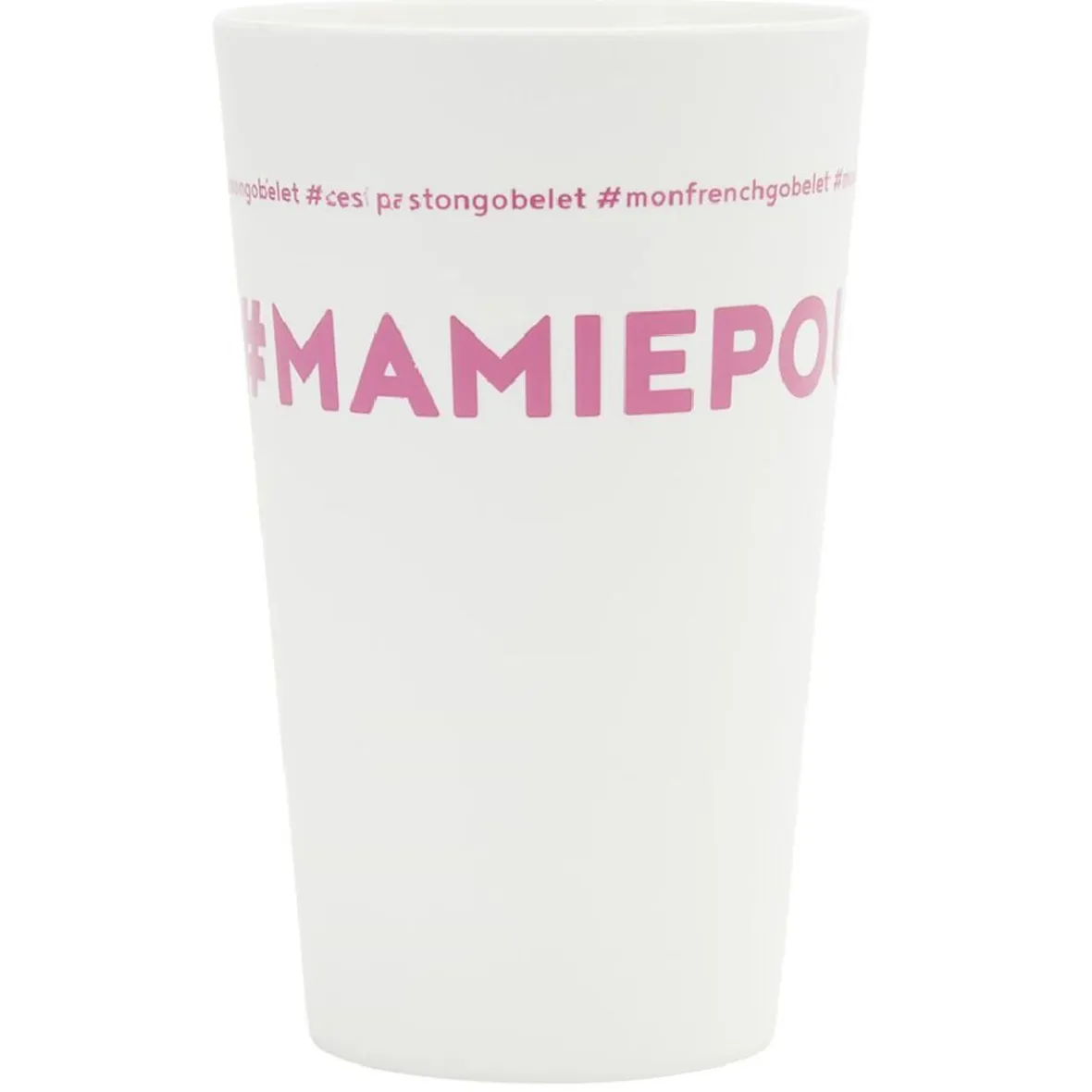 Gifi Gobelet plastique inscription #MAMIEPOULE 33cl| Vaisselle Et Accessoires De Table