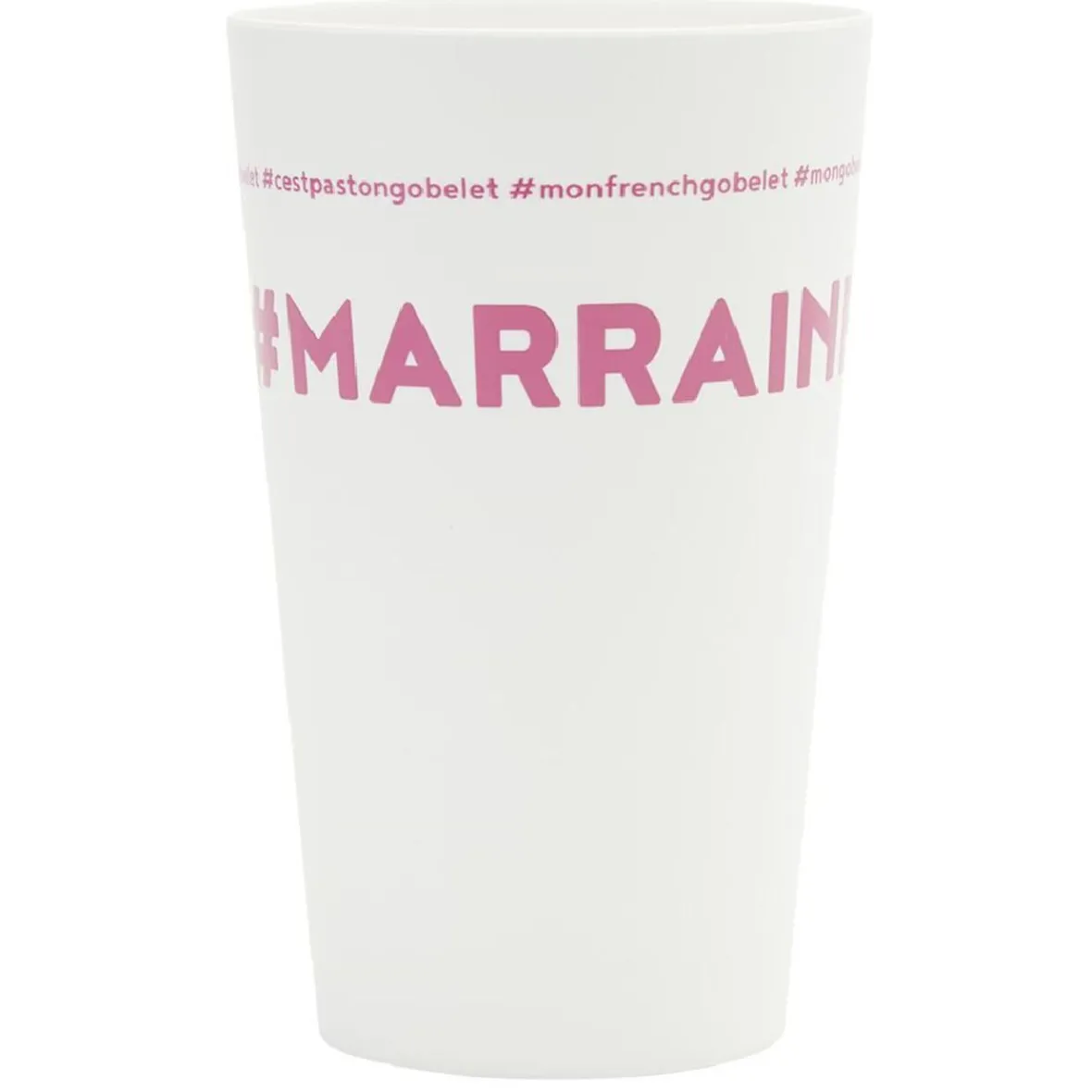 Gifi Gobelet plastique inscription #MARRAINE 33cl| Vaisselle Et Accessoires De Table