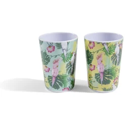 Gifi Gobelet plastique motif tropical| Vaisselle Et Accessoires De Table
