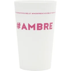 Gifi Gobelet plastique prénom #AMBRE 33cl| Vaisselle Et Accessoires De Table