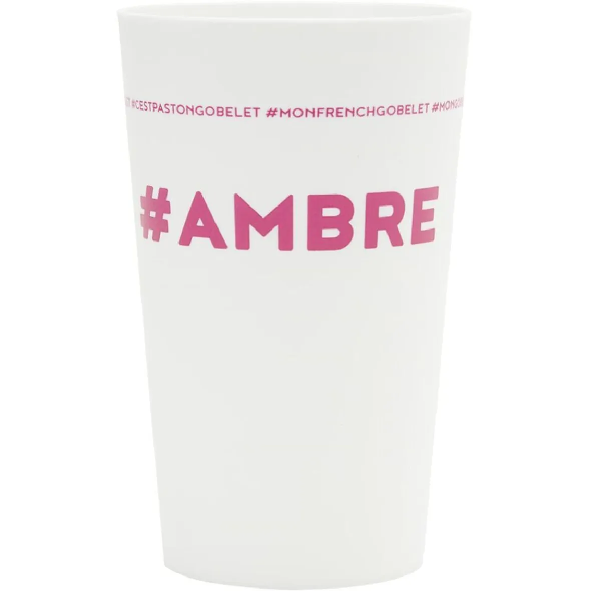 Gifi Gobelet plastique prénom #AMBRE 33cl| Vaisselle Et Accessoires De Table