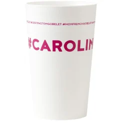 Gifi Gobelet plastique prénom #CAROLINE 33 cl| Vaisselle Et Accessoires De Table