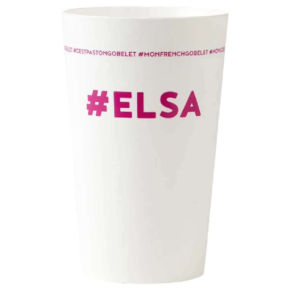 Gifi Gobelet plastique prénom #ELSA 33 cl| Vaisselle Et Accessoires De Table