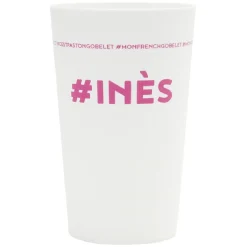 Gifi Gobelet plastique prénom #INES 33cl| Vaisselle Et Accessoires De Table