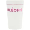 Gifi Gobelet plastique prénom #LÉONIE 33cl| Vaisselle Et Accessoires De Table