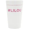 Gifi Gobelet plastique prénom #LILOU 33cl| Vaisselle Et Accessoires De Table