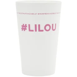 Gifi Gobelet plastique prénom #LILOU 33cl| Vaisselle Et Accessoires De Table